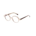 Armação Para Óculos de Grau Feminino Western Redondo Bege LV.AC.0869-2323
