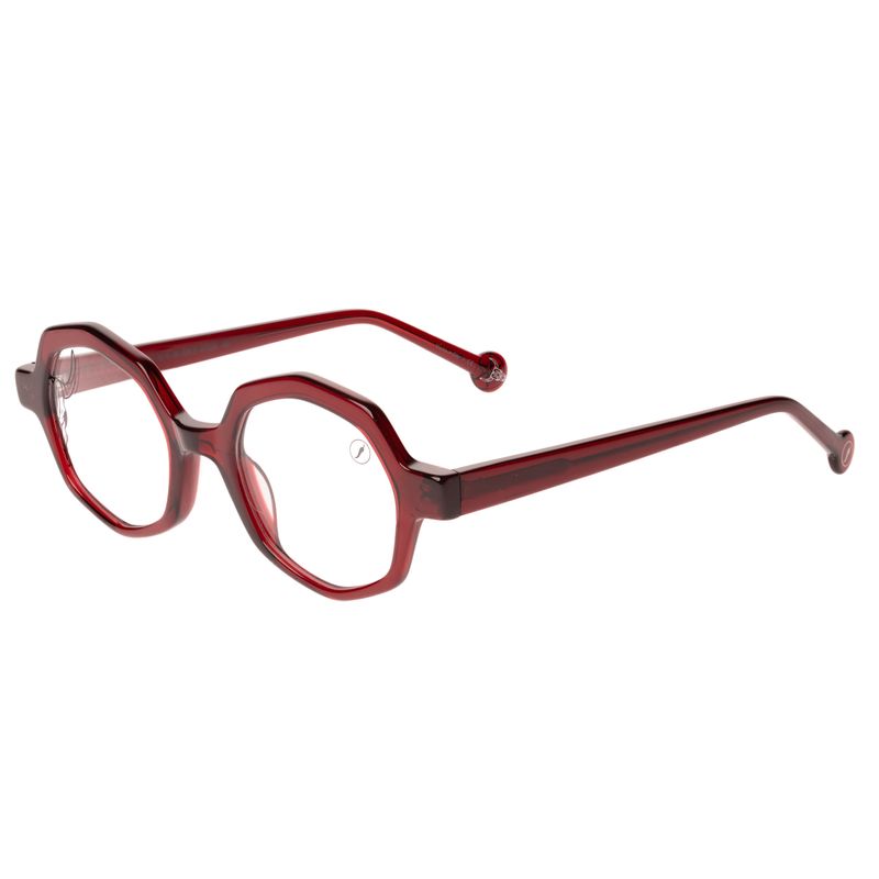Armação Para Óculos de Grau Feminino Western Redondo Vermelho LV.AC.0869-1616