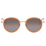 Óculos de Sol Unissex Western Redondo Flap Dourado OC.CL.3831-1521.1