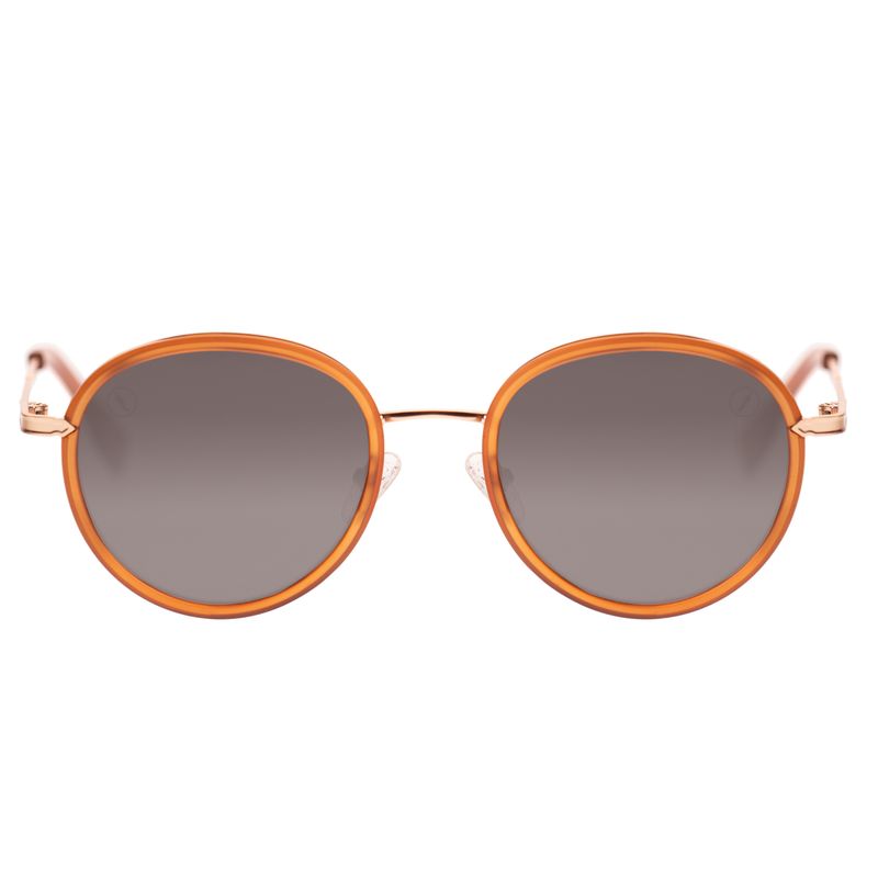 Óculos de Sol Unissex Western Redondo Flap Dourado OC.CL.3831-1521.1