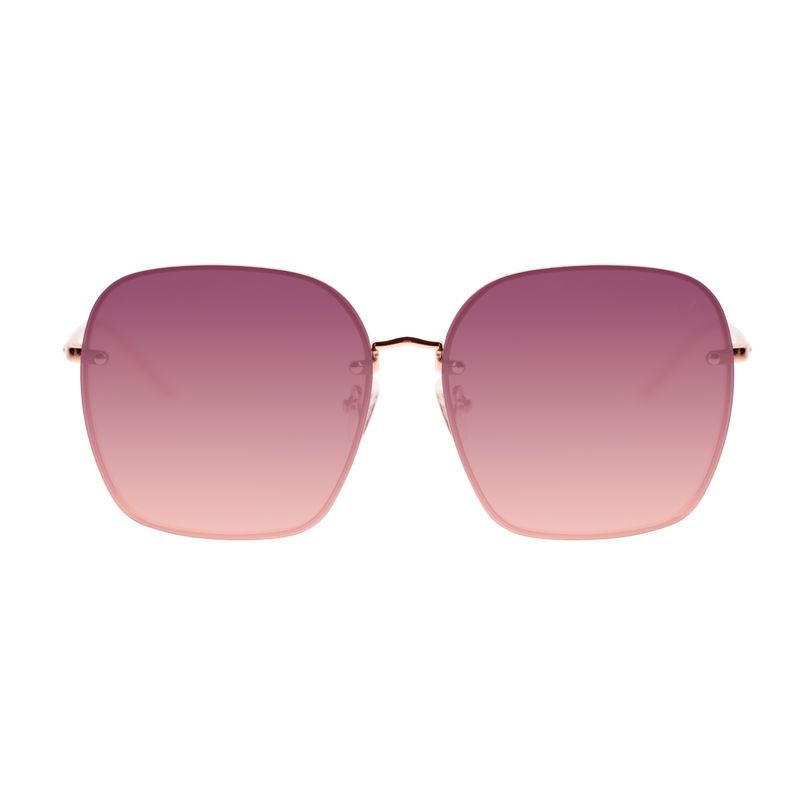 Óculos de Sol Feminino Western Banhado A Ouro Quadrado Rosé OC.MT.3532-1495.1