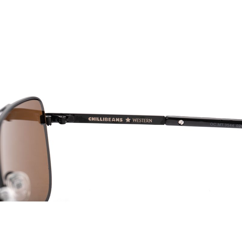 Óculos de Sol Masculino Western Executivo Texturizado Marrom OC.MT.3544-0201.10