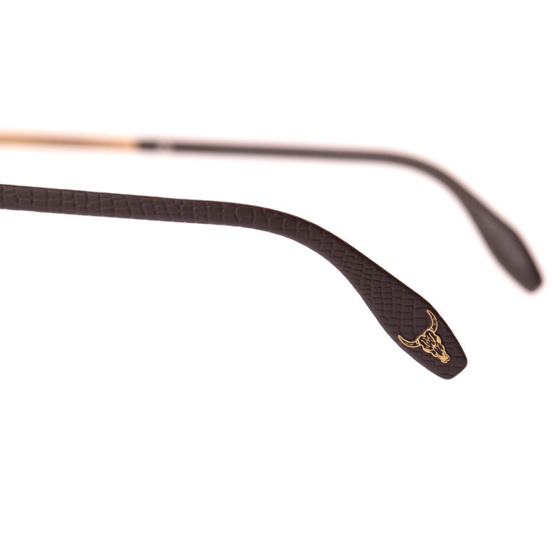 Óculos de Sol Masculino Western Executivo Texturizado Dourado OC.MT.3544-2121.4