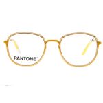 Armação Para Óculos de Grau Unissex Pantone Metal Slim Amarelo LV.MT.0581-0909.1