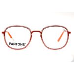 Armação Para Óculos de Grau Unissex Pantone Metal Slim Laranja LV.MT.0581-1111.1