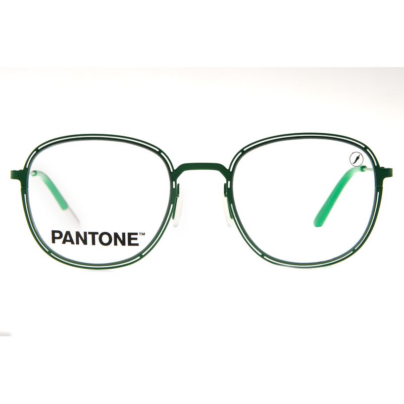 Armação Para Óculos de Grau Unissex Pantone Metal Slim Verde LV.MT.0581-1515.1