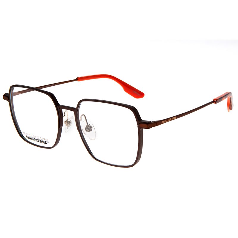 Armação Para Óculos de Grau Masculino Premium Quadrado Marrom Escuro LV.MT.0606-0247