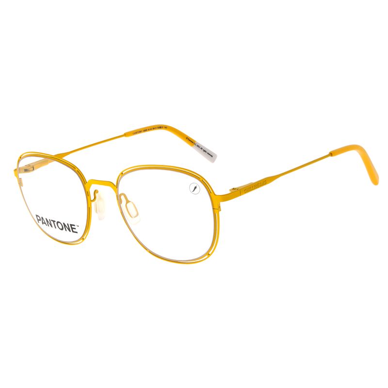 Armação Para Óculos de Grau Unissex Pantone Metal Slim Amarelo LV.MT.0581-0909