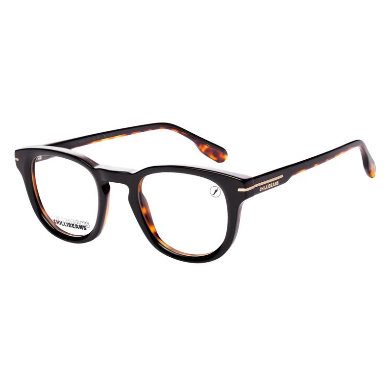 Armação Para Óculos de Grau Unissex Premium Narrow Preto LV.AC.0806-0101-0069