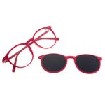 Armação Para Óculos de Grau Feminino Ótica Chilli Beans Multi TR90 Polarizado Vermelho LV.MU.0405-1616