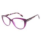 Armação Para Óculos de Grau Feminino Ótica Chilli Beans Cat Tartaruga Roxo LV.AC.0856-1406-6