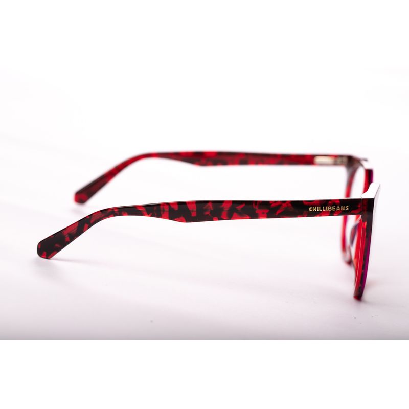 Armação Para Óculos de Grau Feminino Ótica Chilli Beans Cat Deconstructed Vermelho LV.AC.0880-1616.2