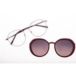 Armação Para Óculos de Grau Feminino Ótica Chilli Beans 2 em 1 Roxo LV.MU.0903-2014.14