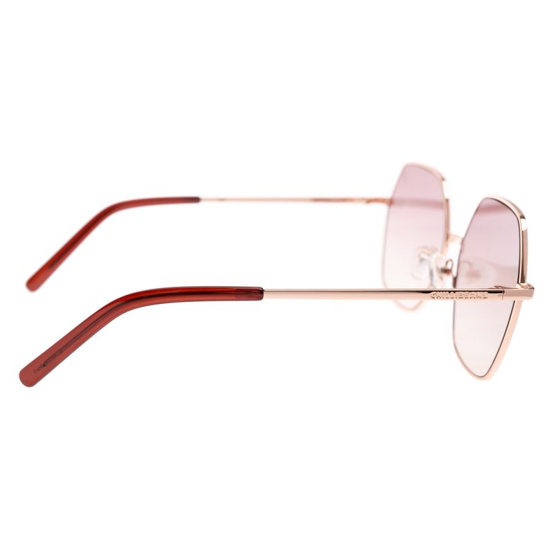 Óculos de Sol Feminino Chilli Beans Metal Hexagonal Rosé OC.MT.3594-5795.11