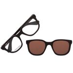 Armação Para Óculos de Grau Masculino Hollywood Vintage Luxo Muti Marrom LV-MU-0940-1702