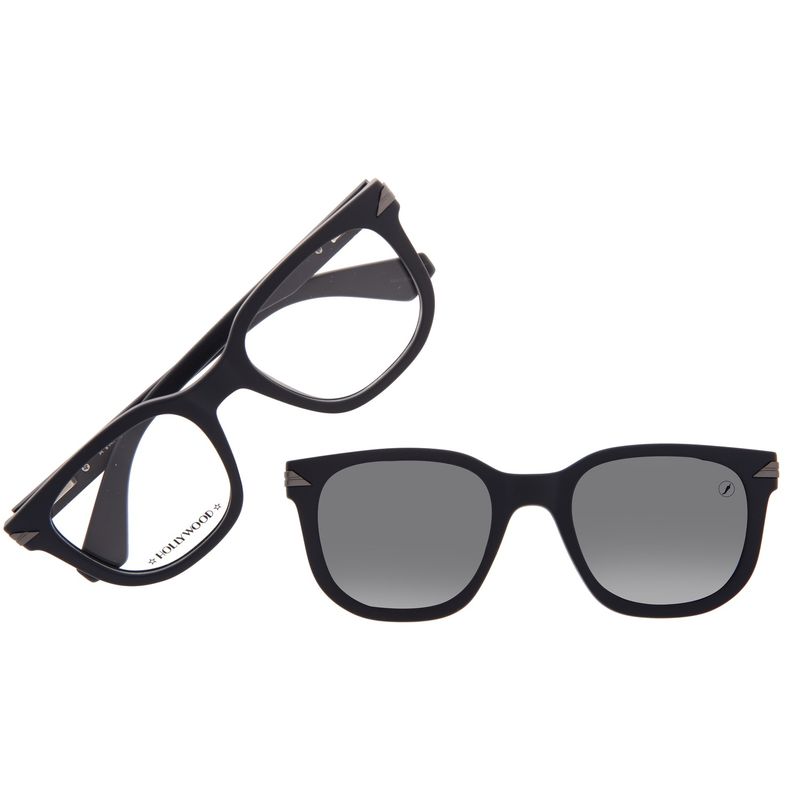 Armação Para Óculos de Grau Masculino Hollywood Vintage Luxo Multi Azul LV-MU-0940-0108