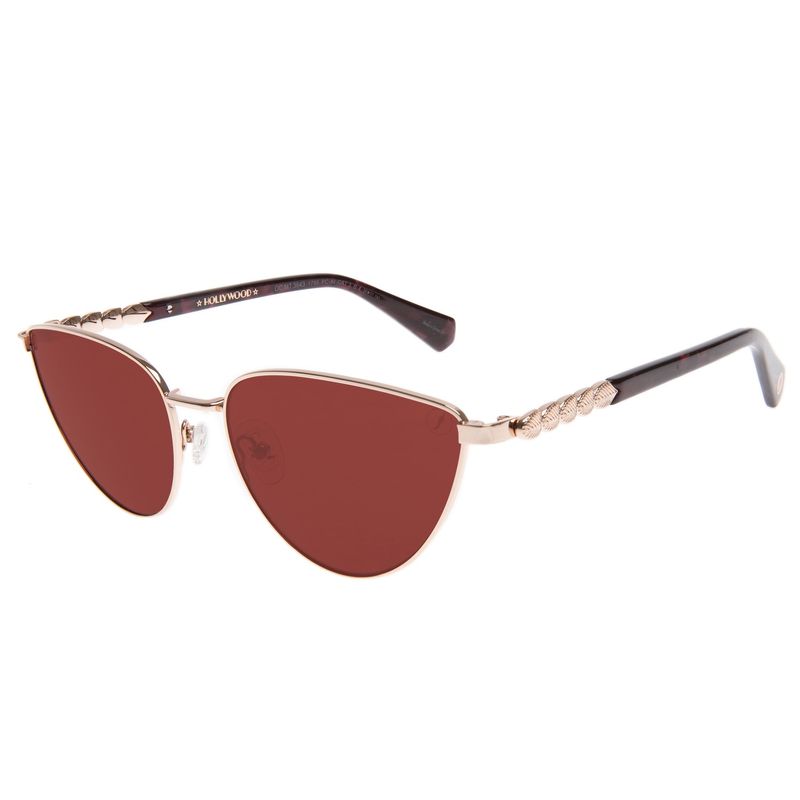 Óculos de Sol Feminino Hollywood Vintage Art Déco Cat Rosé OC-MT-3643-1795