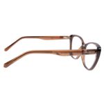 Armação Para Óculos de Grau Feminino Ótica Chilli Beans Gatinho TR90 Marrom Claro LV.IJ.0282-2323.2