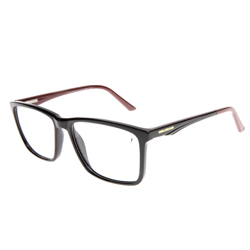 Armação Para Óculos de Grau Masculino Chilli Beans Essential Quadrado Preto Fosco LV.IJ.0302-0131