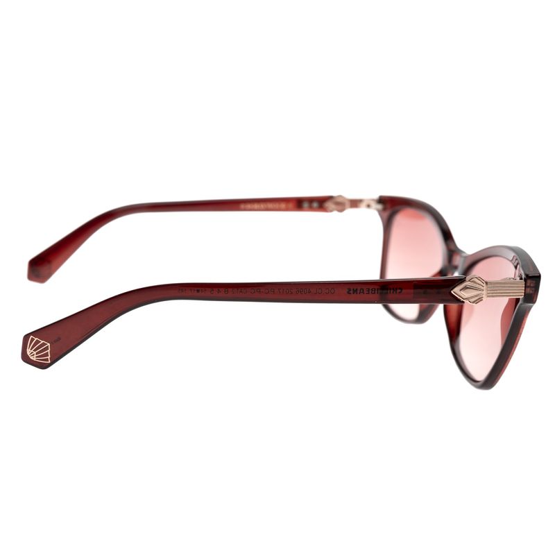 Óculos de Sol Feminino Hollywood Vintage Art Déco Vinho