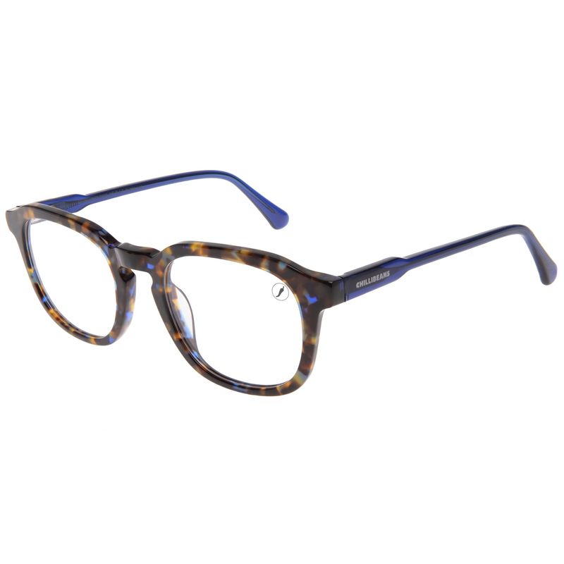 Armação Para Óculos de Grau Masculino Quadrado AC Tartaruga Azul LV.AC.0840-0608
