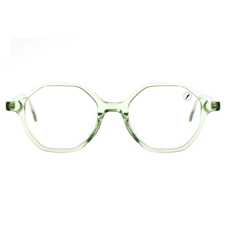 Armação Para Óculos de Grau Feminino Ótica Chilli Beans Hexagonal AC Verde LV-AC-0843-1515-1