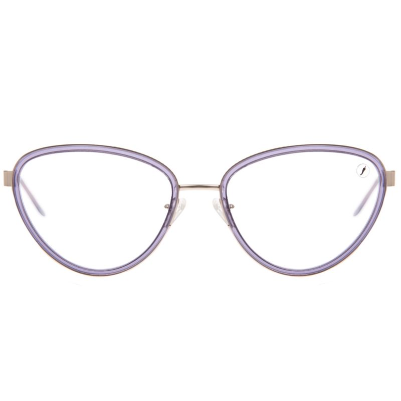 Armação Para Óculos de Grau Feminino Ótica Chilli Beans Gatinho Slim Lilás LV.AC.0846-1221.1