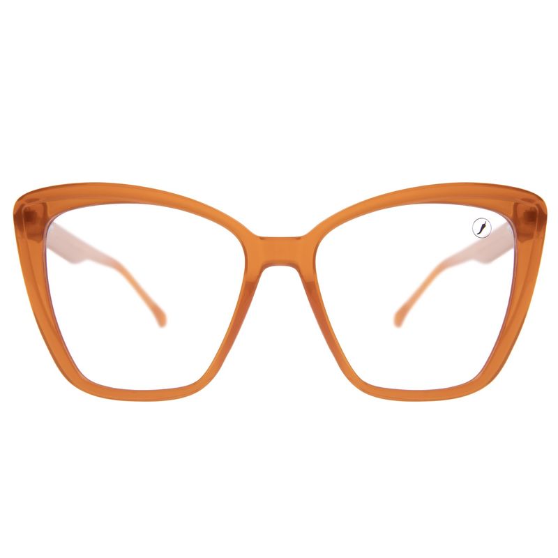 Armação Para Óculos de Grau Feminino Ótica Chilli Beans Max Cat Laranja LV.IJ.0273-3636.1