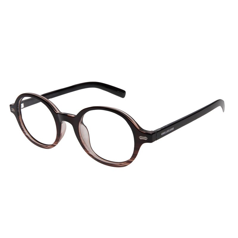 Armação Para Óculos de Grau Masculino Ótica Chilli Beans Redondo TR90 Preto LV.IJ.0286-0101