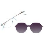 Armação Para Óculos de Grau Feminino Ótica Chilli Beans Multi Redondo Polarizado Verde LV.MU.0833-0115