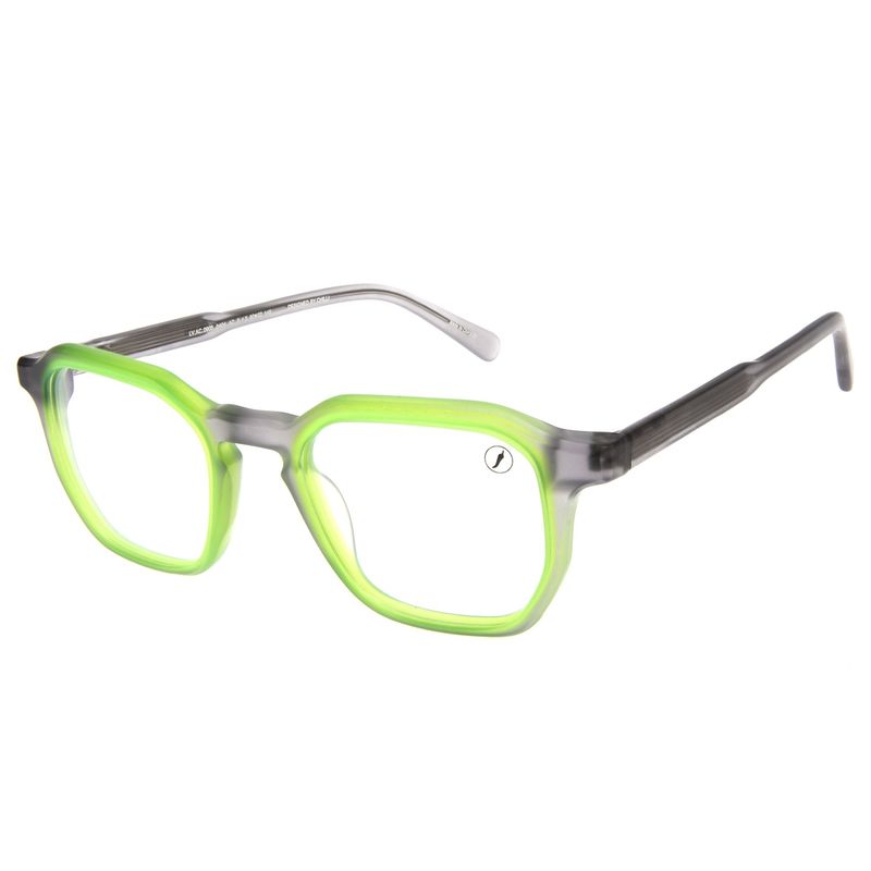 Armação Para Óculos de Grau Masculino Premium Quadrado AC Cinza LV.AC.0905-0404