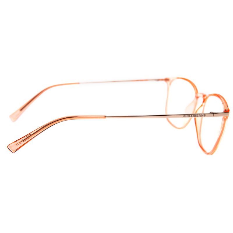 Armação Para Óculos de Grau Feminino Ótica Chilli Beans Quadrado Bege LV.IJ.0231-2395