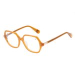 armação para óculos de grau feminino western quadrado wild soul polarizado mostarda lv.mu.0837.1509