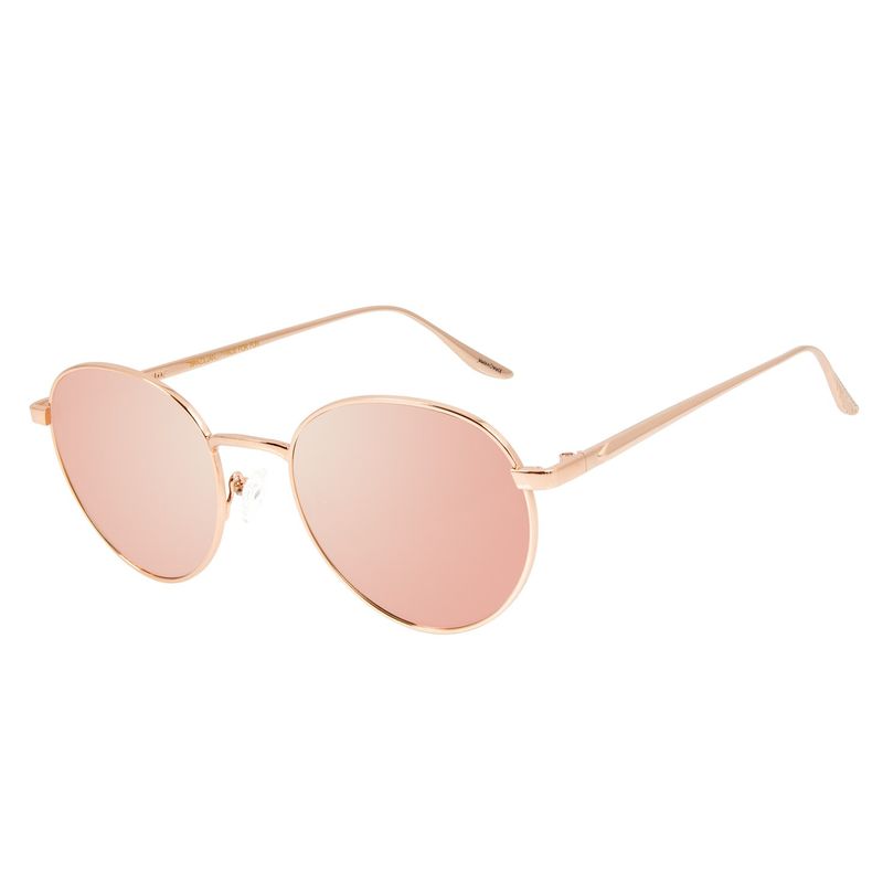 óculos de sol feminino ah asa redondo rosé oc.mt.3153.5795