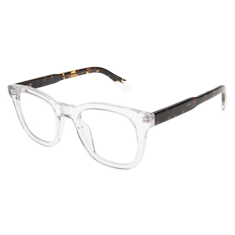 armação para óculos de grau masculino premium quadrado ac transparente lv.ac.0929.3609