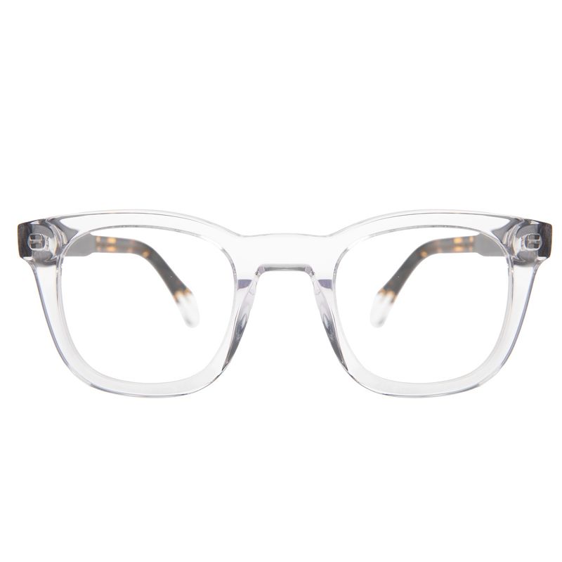 armação para óculos de grau masculino premium quadrado ac transparente lv.ac.0929.3609