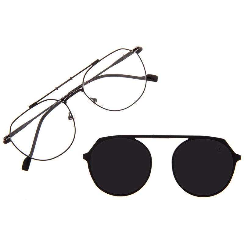 Armação Para Óculos de Grau Feminino Ótica Chilli Beans Multi Polarizado MT Preto LV.MU.0873-0101