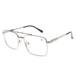 Armação Para Óculos de Grau Masculino Ótica Chilli Beans Multi Polarizado Prata LV.MU.0877-0707.2
