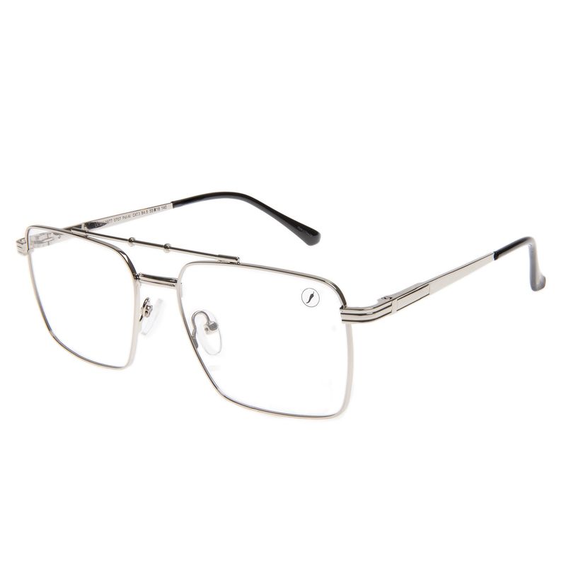 Armação Para Óculos de Grau Masculino Ótica Chilli Beans Multi Polarizado Prata LV.MU.0877-0707.2