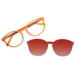 Armação Para Óculos de Grau Masculino Ótica Chilli Beans Multi Wood Caramelo LV.MU.0953-2003