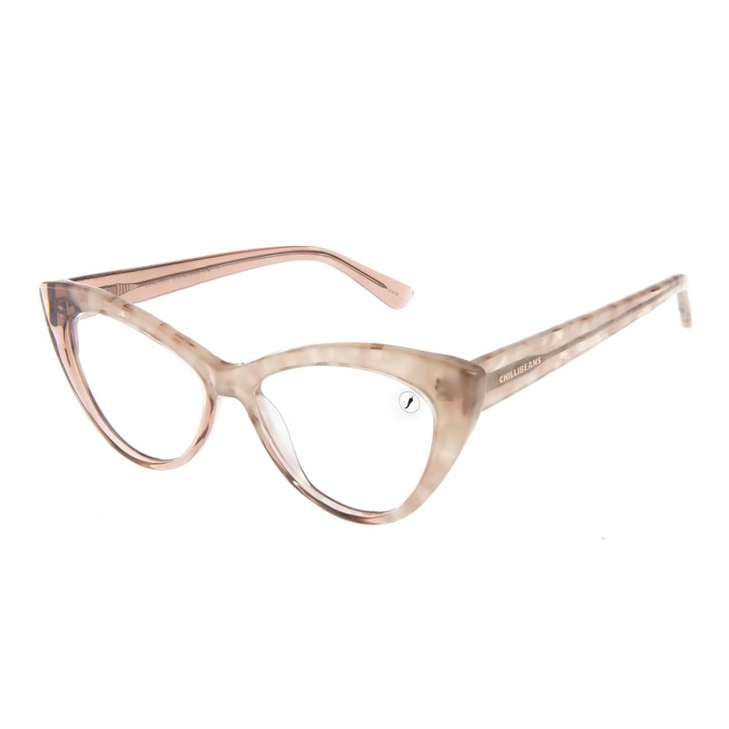Armação Para Óculos de Grau Feminino Ótica Chilli Beans Gatinho AC Rosa LV-AC-0855-1313