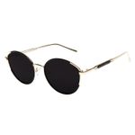 Óculos de Sol Feminino Gold Pedras E Cristais Redondo Prata OC.MT.3582-0107