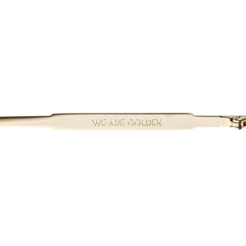 Óculos de Sol Feminino Gold Pedras E Cristais Redondo Prata OC.MT.3582-0107