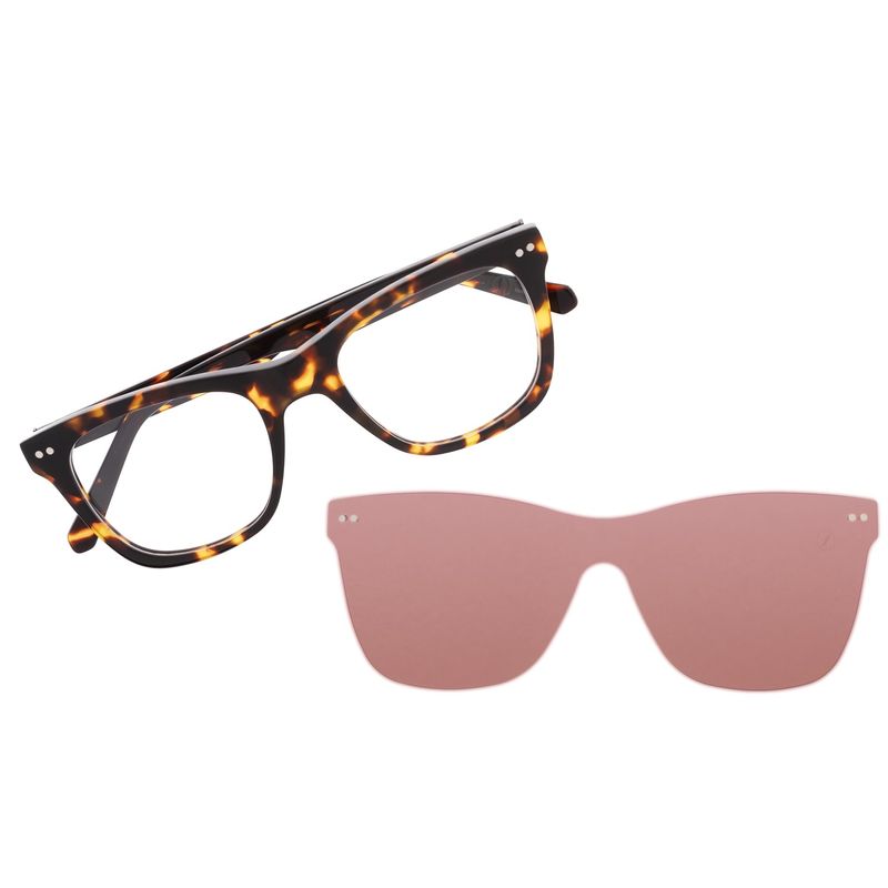 Armação Para Óculos de Grau Feminino Ótica Chilli Beans Multi Lente Polarizado Marrom LV.MU.0968-1702